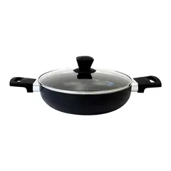 DORAL - ARROCERA LOMBARDI CON TAPA DE VIDRIO 24 CM NEGRO