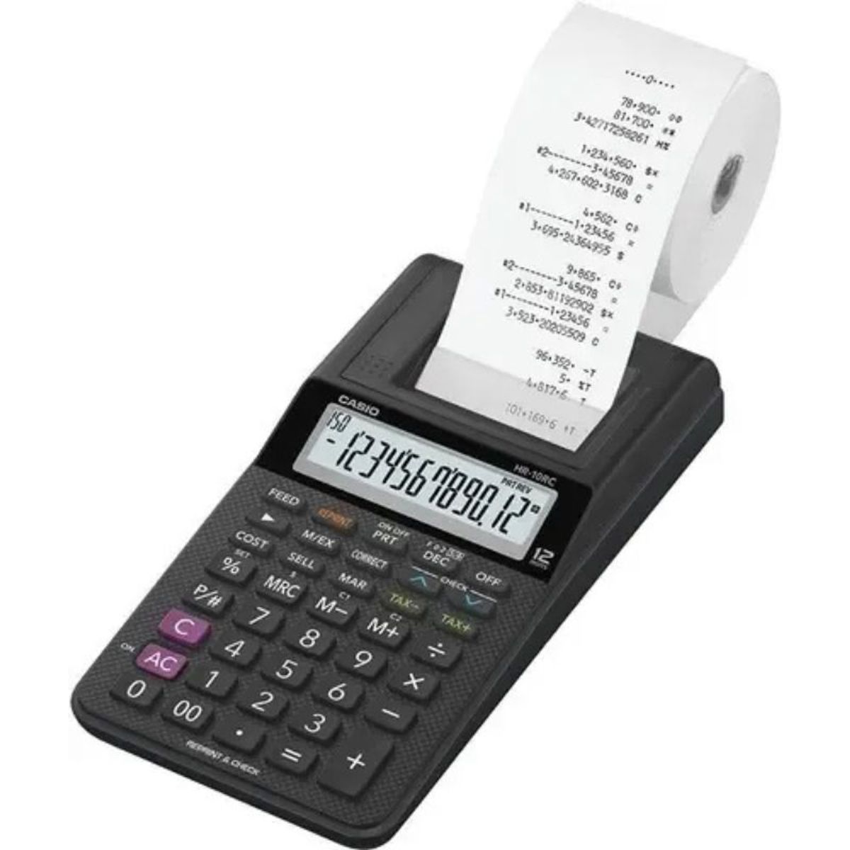 CASIO - Calculadoras de impresión Mini impresora HR-8RC-BK