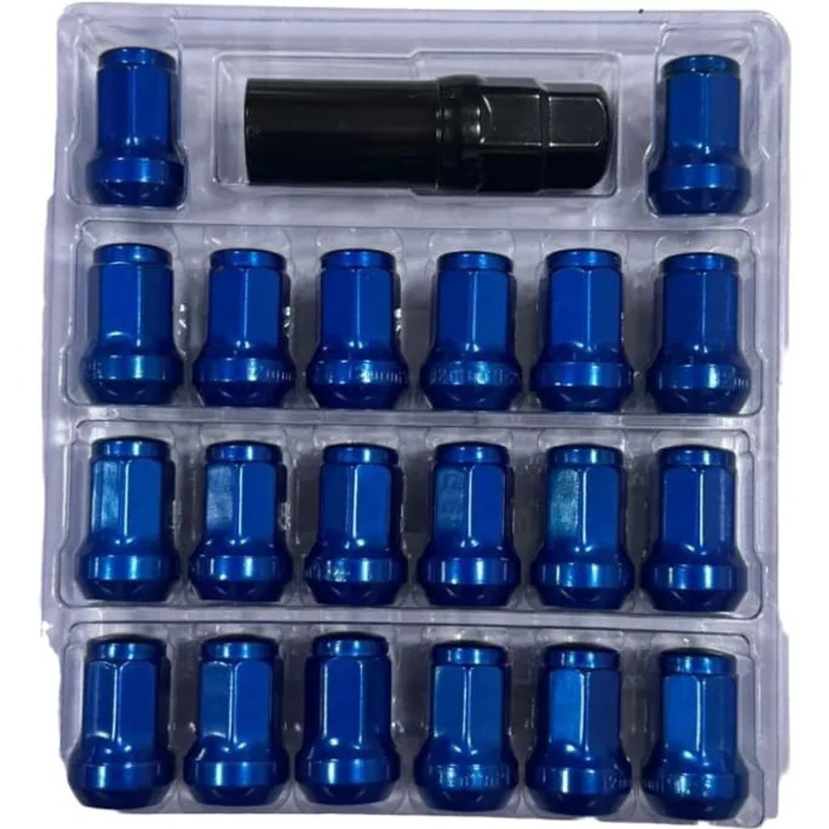 GENERICO - Tuercas De Seguridad Antirrobo Para Ruedas De Auto 12mmx1.25 Azul