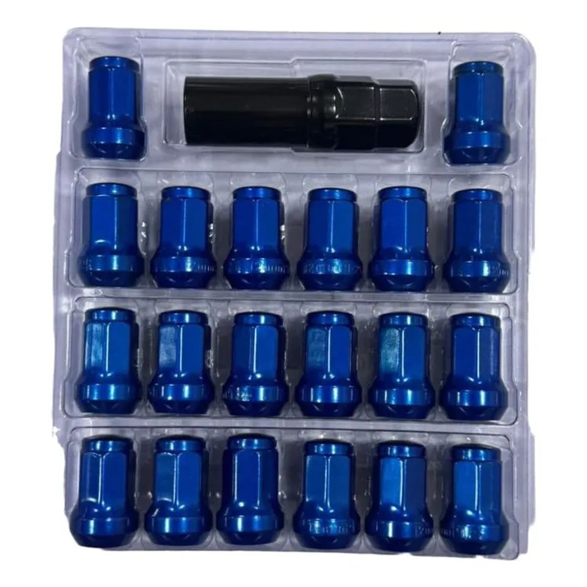 GENERICO - Tuercas De Seguridad Antirrobo Para Ruedas De Auto 12mmx1.25 Azul