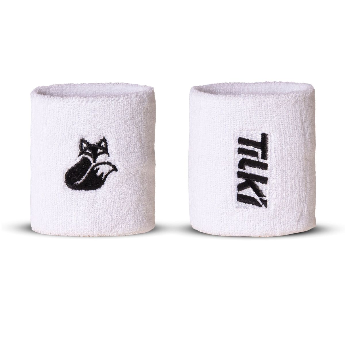 TILKI - Muñequera Tilki Corta Algodón Basic BlancaNegra