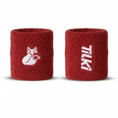 TILKI - Muñequera Corta Algodón Basic Roja