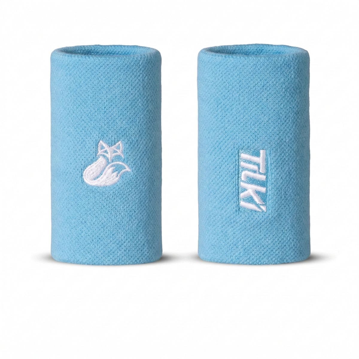 TILKI - Muñequera Tilki Larga Algodón Pro Celeste