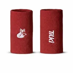 TILKI - Muñequera Larga Algodón Pro Roja