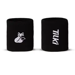 TILKI - Muñequera Corta Algodón Pro NegraBlanca