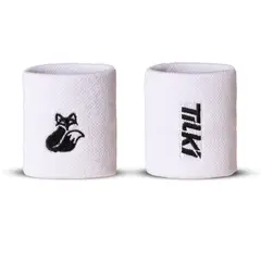 TILKI - Muñequera Corta Algodón Pro BlancaNegra