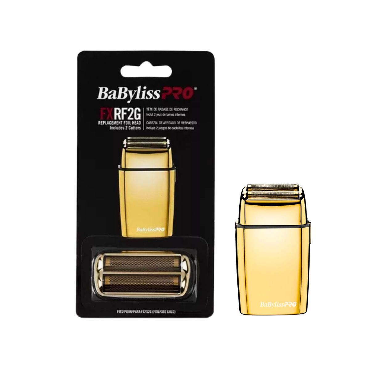 BABYLISS PRO - Repuesto De Shaver Afeitadora Babyliss Cabezal Y Cuchillas GOLD