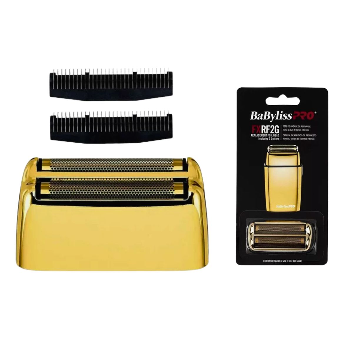BABYLISS PRO - Repuesto De Shaver Afeitadora Babyliss Cabezal Y Cuchillas GOLD