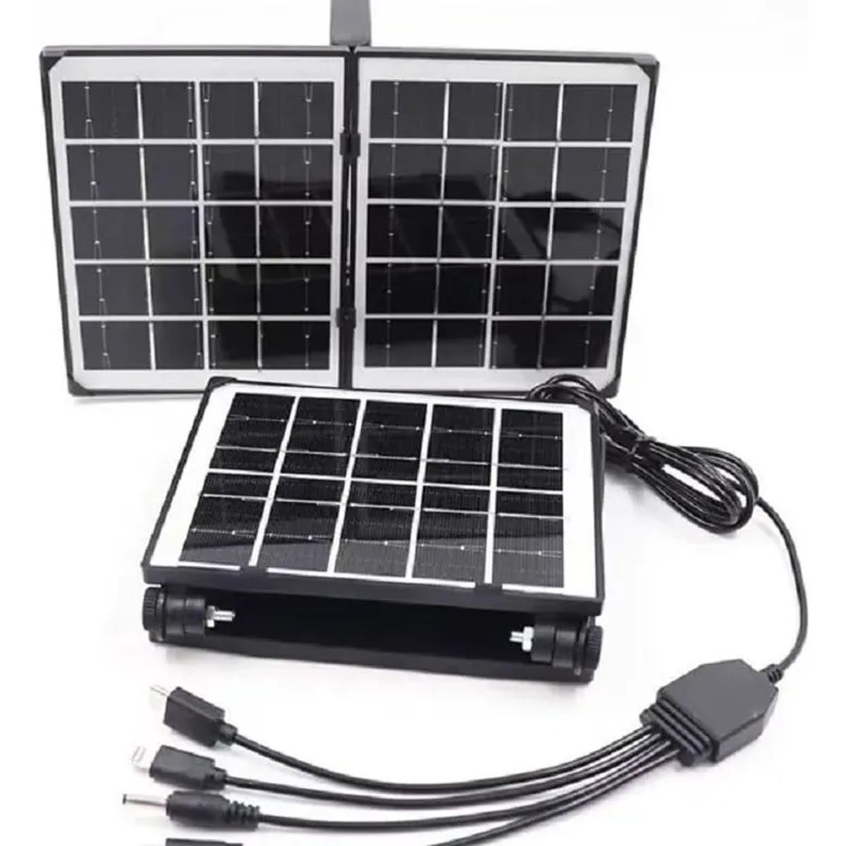 GENERICO - Panel solar fotovoltaico portátil 5V 4W carga Tipo C USB Micro