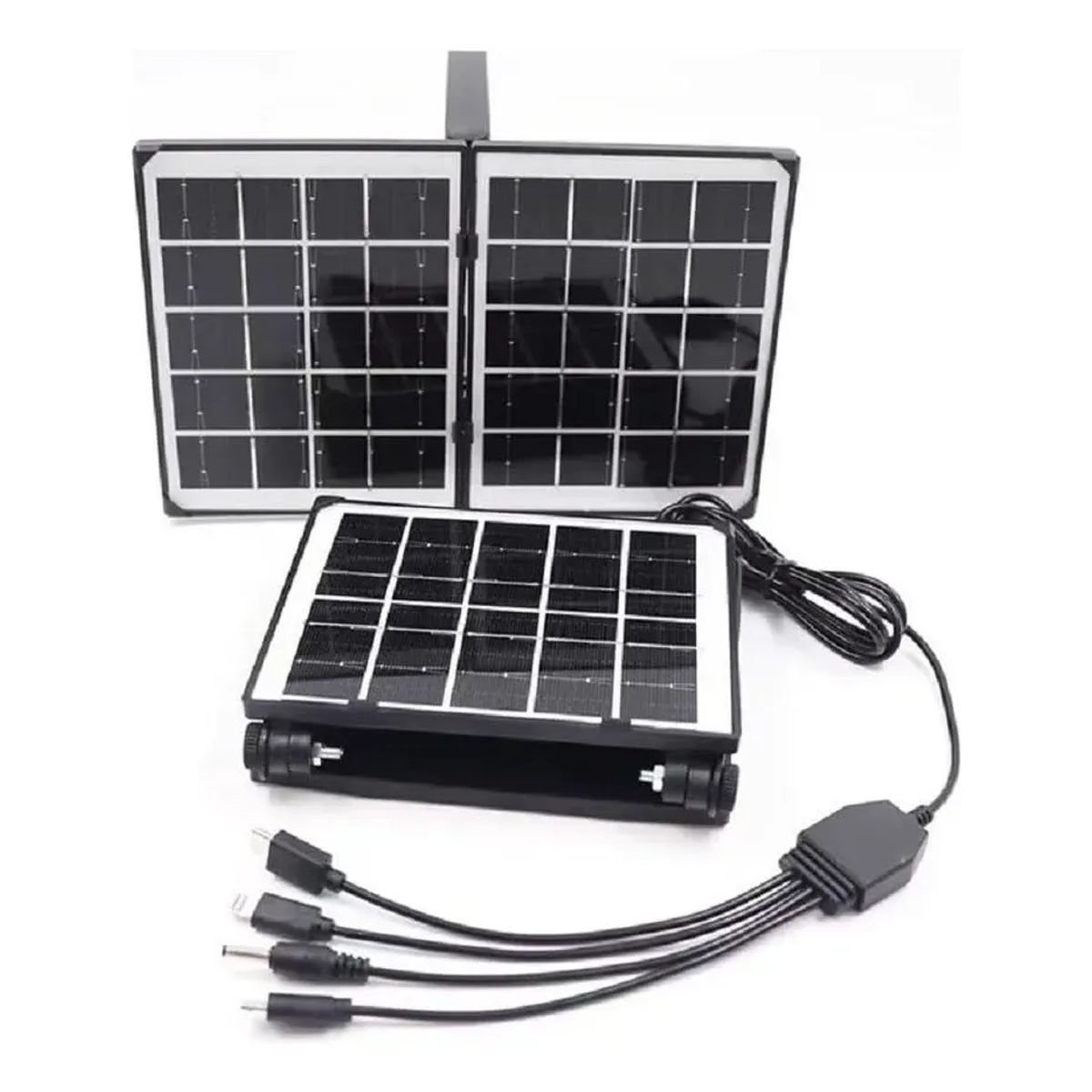 GENERICO - Panel solar fotovoltaico portátil 5V 4W carga Tipo C USB Micro