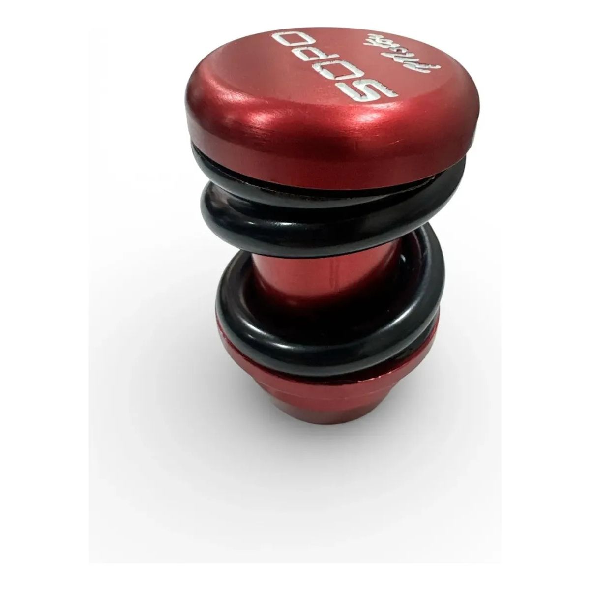 GENERICO - Perilla Para Palanca De Cambios De Resorte Para Coche Rojo
