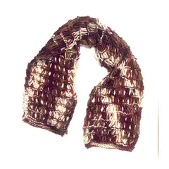 AMG ACCESORIOS - BUFANDA DE LANA NATURAL HECHA A MANO DISEÑO EXCLUSIVO