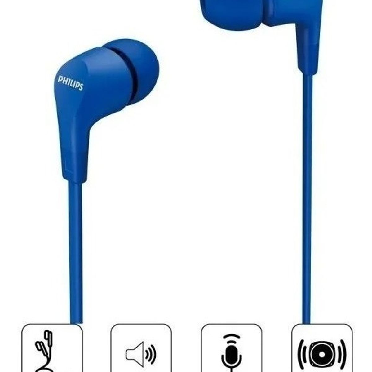 PHILIPS - Audífonos In-ear Philips Tae110bl Jack3.5m Manos Libres Azul