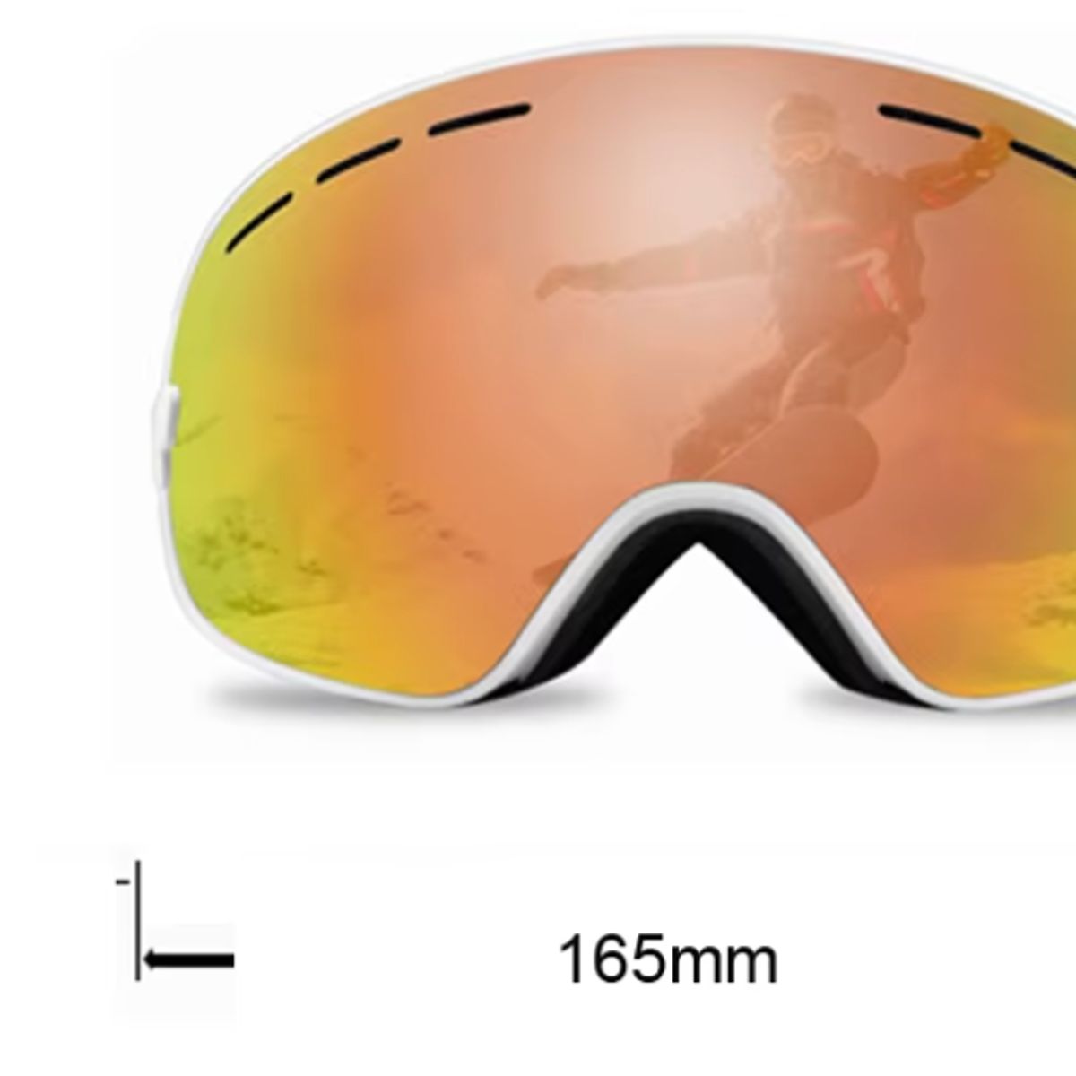 GENERICO - Antiparras Ski Snowboard Sport Ultra Vision Tornasol