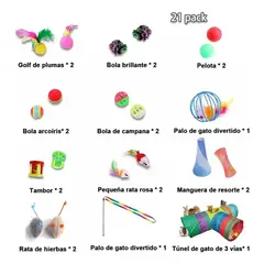 GENERICO - Divertido Tunel Plegable Gato 3 Vías D Juego Mascotas