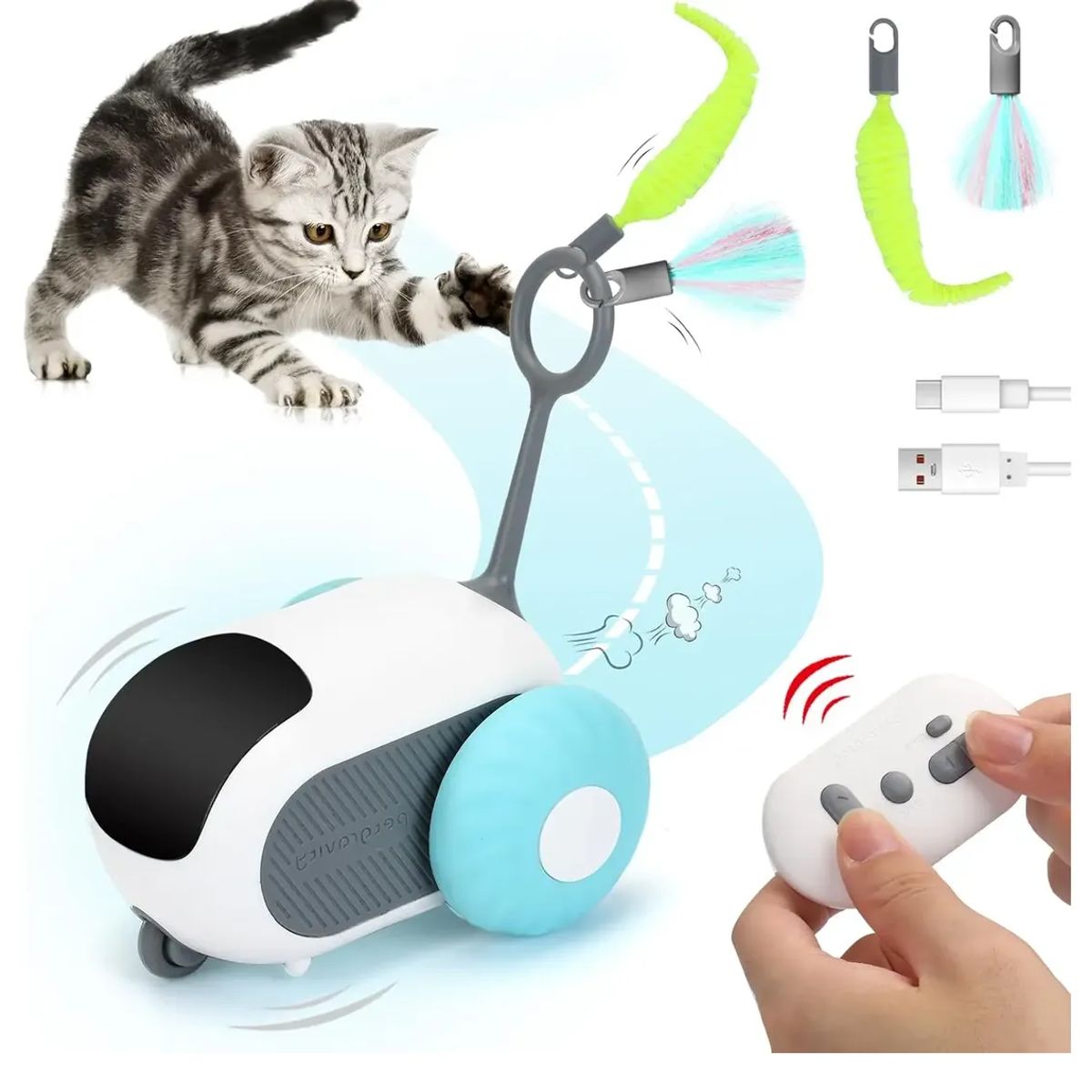 GENERICO - Juguete Gatos Cola Turbo Teazys Interactivo
