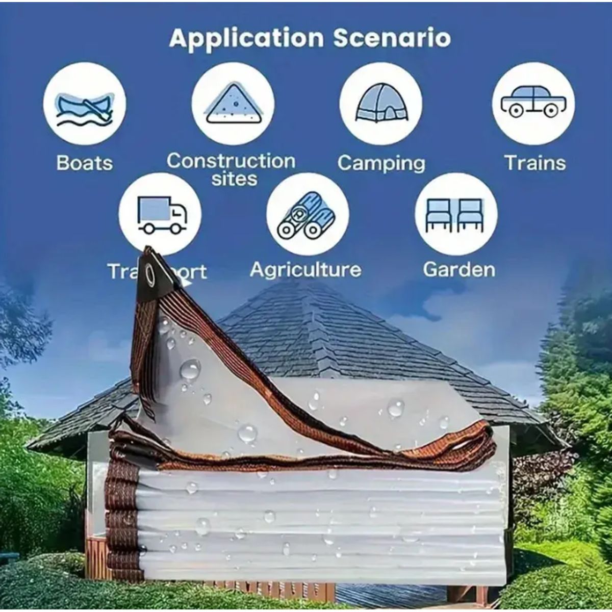 GENERICO - LONA CARPA TRANSPARENTE MULTIUSO  2X6 MTS