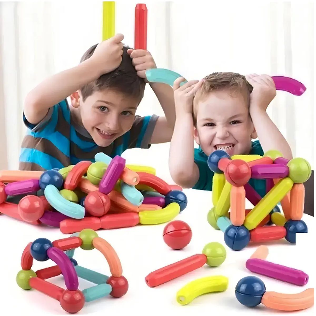 GENERICO - Magnetic Sticks Bloques Para Armar Magnéticos 36 Piezas