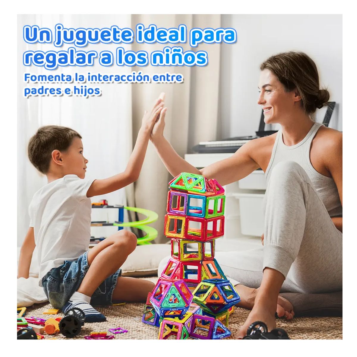 GENERICO - Bloques Magnéticos Para Construir 60 Piezas