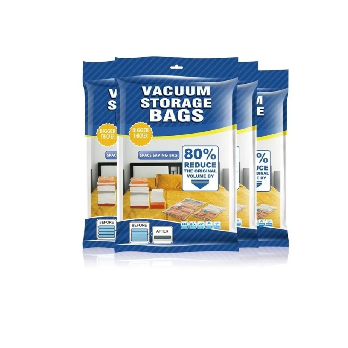 GENERICO - 8 Unidad Bolsas Organizadoras Al Vacio Con Bomba Manual