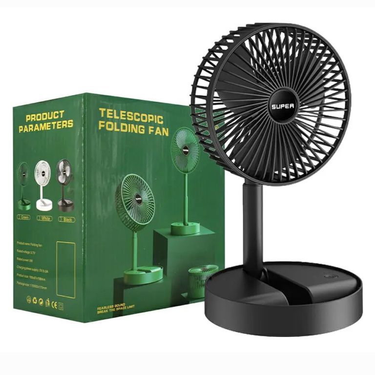 GENERICO Ventilador de Mesa Plegable Recargable