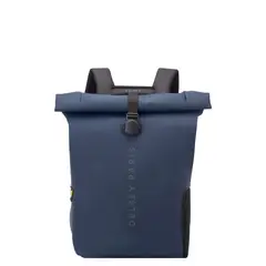 DELSEY - MOCHILA PORTANOTEBOOK ROLLTOP IMPERMEABLE 14 TURENNE SOFT AZUL