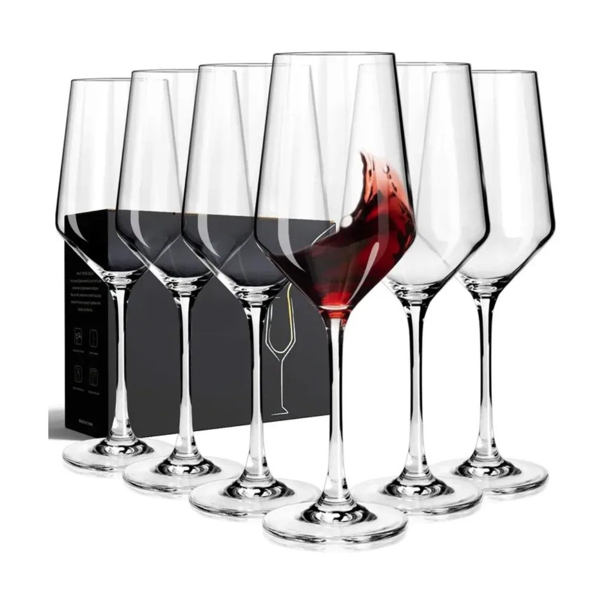 GENERICO - Set 6 Copas 620ml Vino Tinto Coctel Aperol Brunello Transparente BELUG