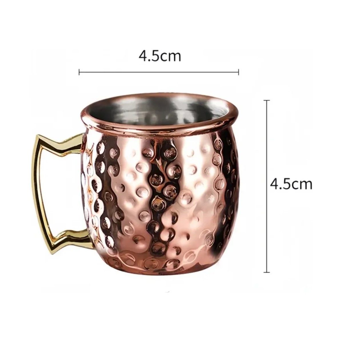 GENERICO - Vasos Cobre Set De 4 Moscow Mule Coctel 60ml Cantina Cobre BELUG