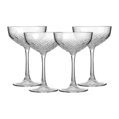 GENERICO - Set 4 Copas Margarita Martini Vidrio Transparente 260 mL BELUG