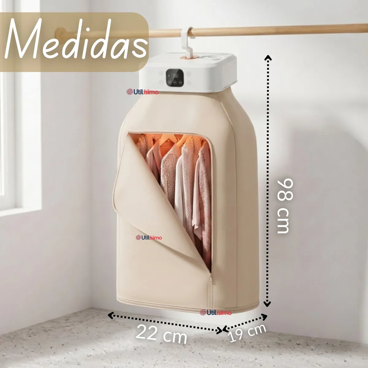 LINE - Secadora Ropa Portátil Compacto Eléctrico Bajo Consumo 900W - 1000W