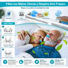 MOVI - Dispositivo Antirronquidos con Purificador de Aire 2 en 1 Duerme mejor