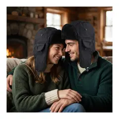 EKOL TACTICA MILITAR - Gorro Ruso Unisex Cálido De Lona Invierno Modo Aviador