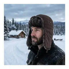 EKOL TACTICA MILITAR - Gorro Ruso Unisex De Lona Parka Calido Termico