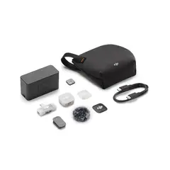 DJI - Micrófono Mic Mini 2 (1TX + 1RX Móvil+ Estuche de carga)