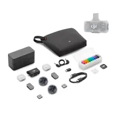 DJI - Micrófono Mic Mini 2 (2TX + 1RX + Estuche de carga) + Receptor Móvil