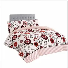 GENERICO - Cobertor Plush con Chiporro. Diseño Floral 1.5 Plazas con Fundas de Almohada - Suave y Decorativo