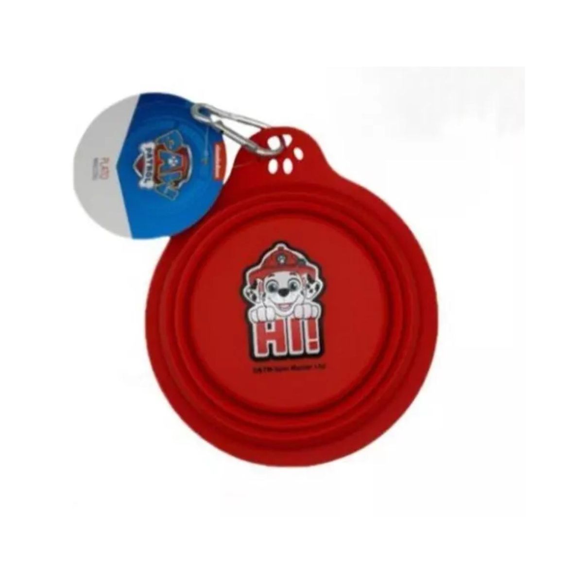 GENERICO - Plato Plegable De Comida Marshall Rojo Para Mascotas