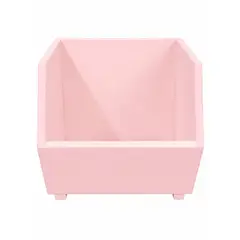 DECORACION CREATIVA - Caja Apilable Exa Base madera lacada Rosado Apilable