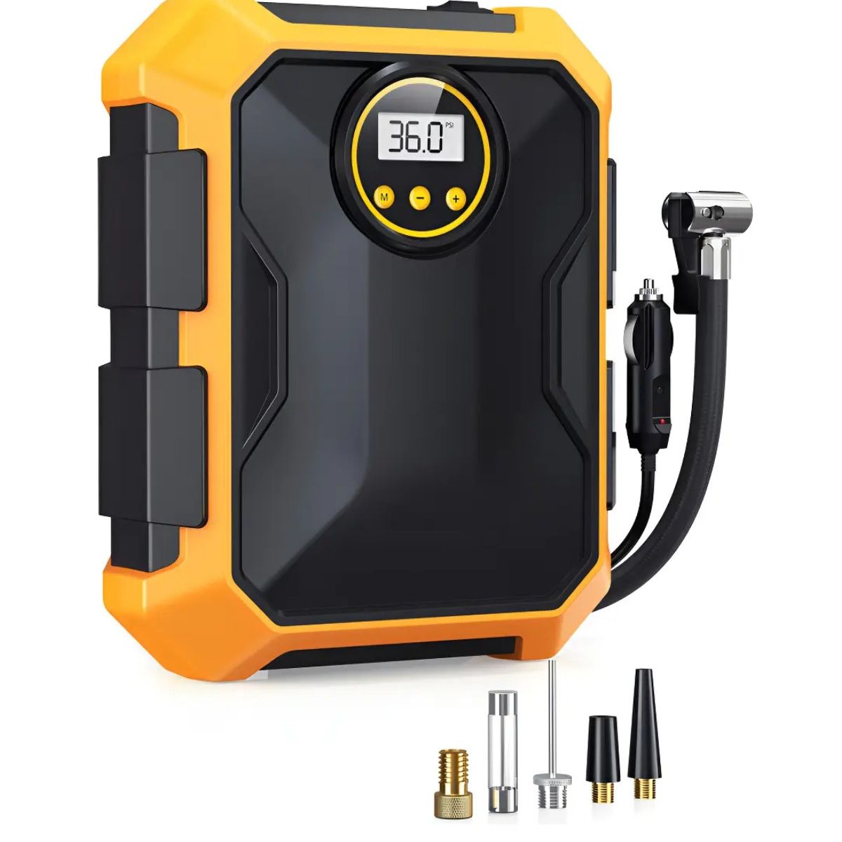 GENERICO - Compresor de Aire Portátil para Auto y Moto con Pantalla Digital