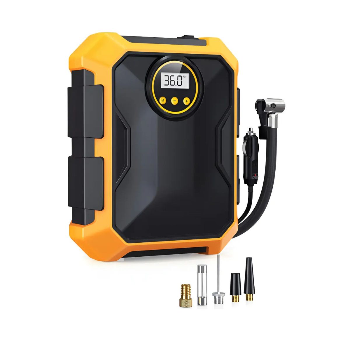 GENERICO - Compresor de Aire Portátil para Auto y Moto con Pantalla Digital