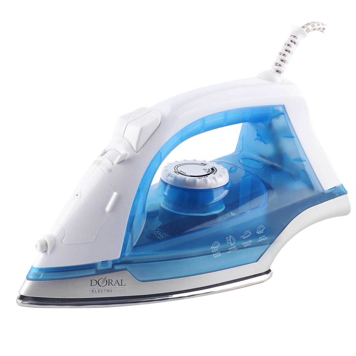 DORAL - PLANCHA ELECTRICA SINGAPUR AZUL 1300W DORAL