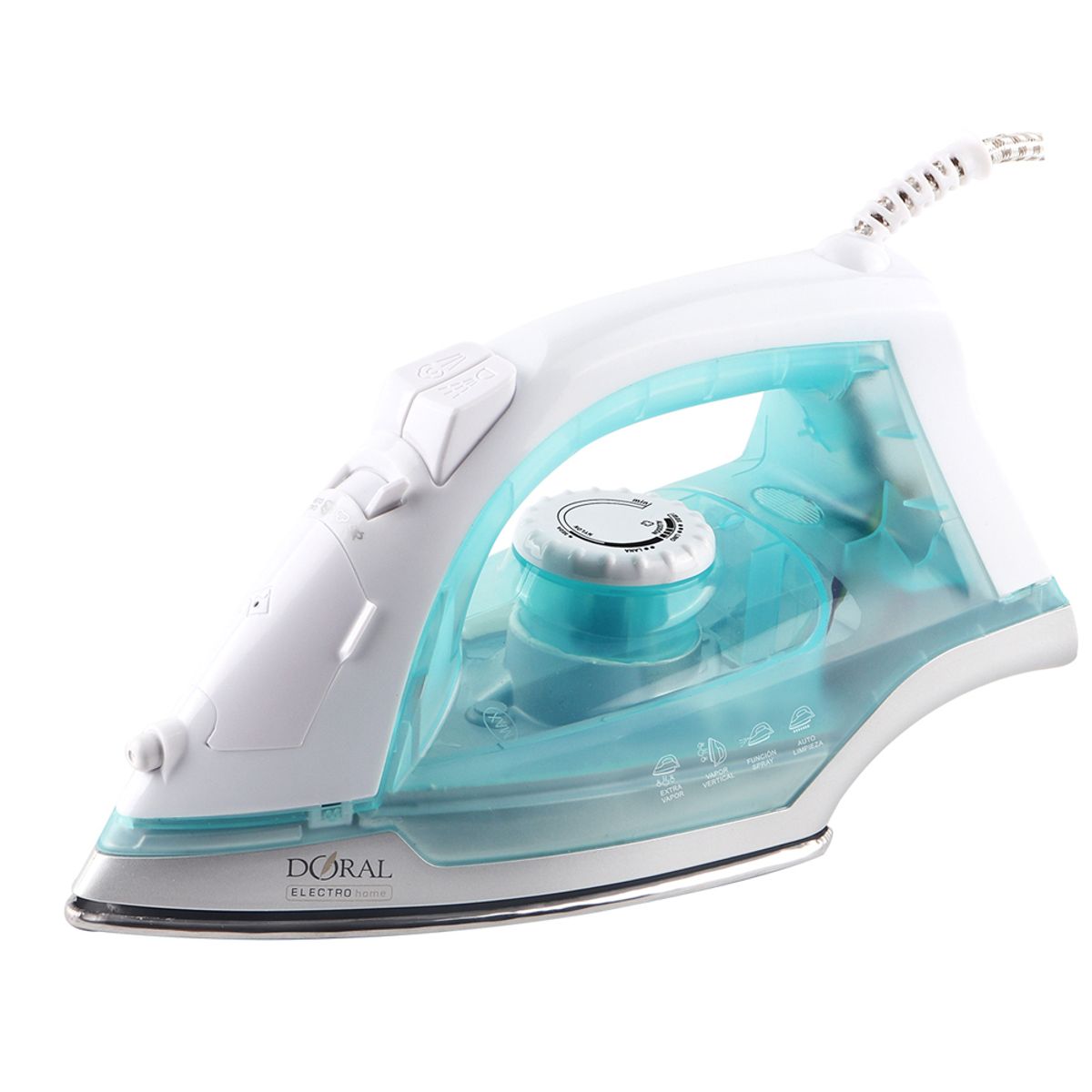 DORAL - PLANCHA ELECTRICA SINGAPUR TURQUESA 1300W DORAL