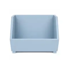DECORACION CREATIVA - Caja Apilable Exa Base madera lacada Celeste Apilable