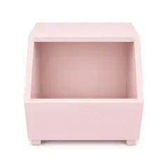DECORACION CREATIVA - Caja Apilable Exa Cover madera lacada Rosado Apilable