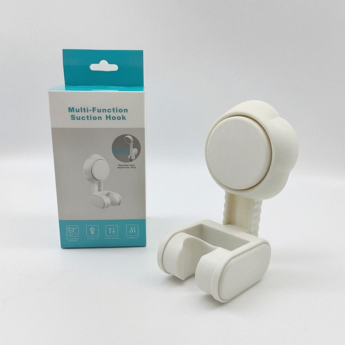 GENERICO - Soporte para Ducha con Ventosa, Blanco Mate