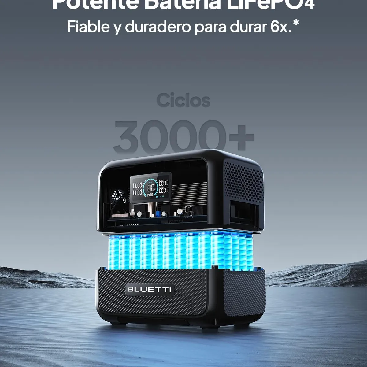 BLUETTI - BLUETTI Generador Solar Portátil 1000w768wh con 130W Panel Solar Estaçãoe Energia Para Acampar Viajes Corte de Energía