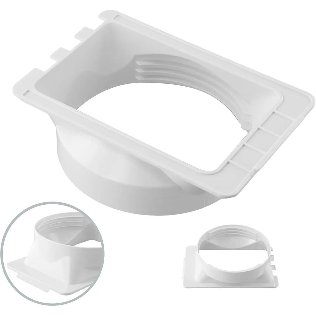 KUANGYE - Adaptadorconector 197mm×130mm Para Manga Aire Acondicionado15cm
