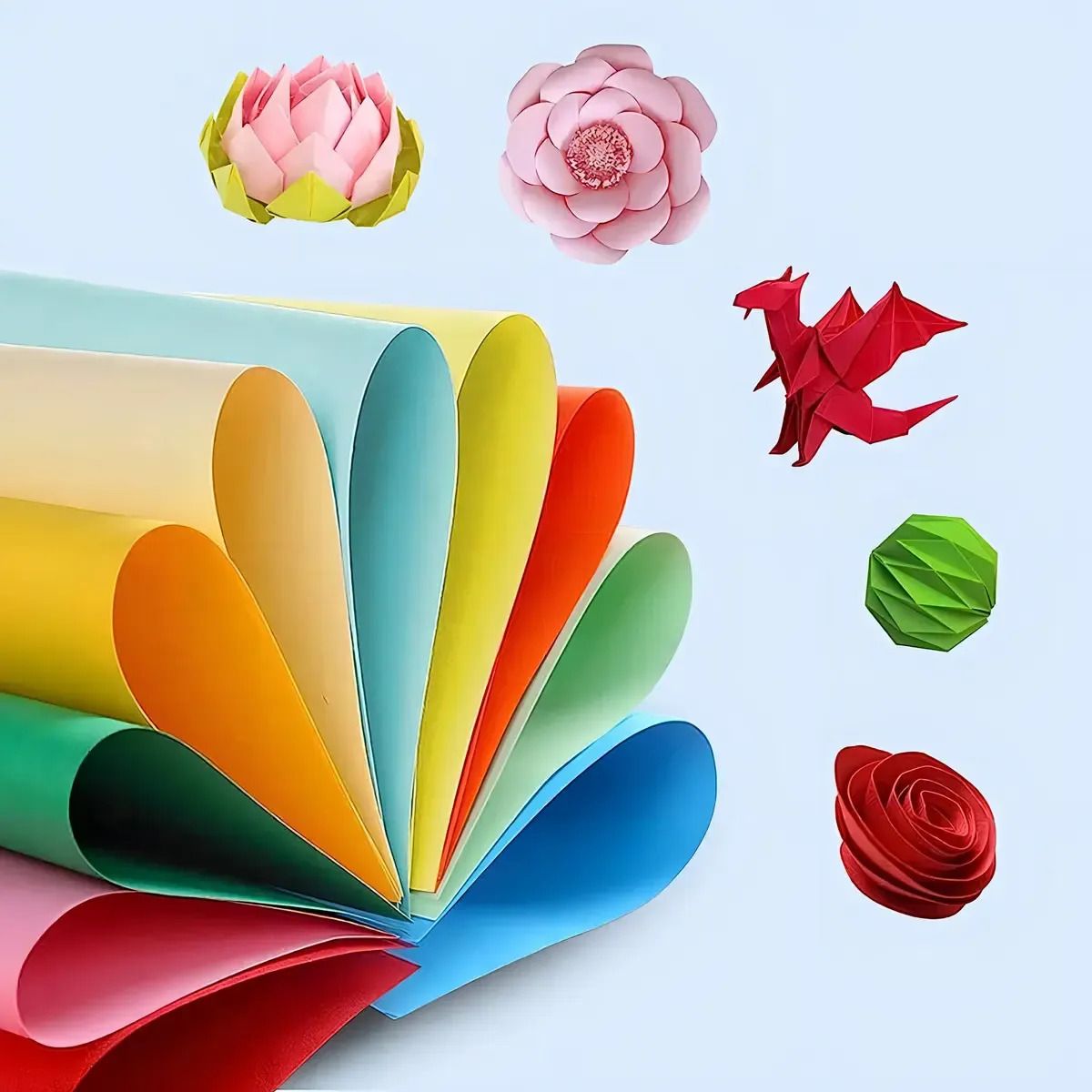 GENERICO - 200 Hojas Colores Resma Papel A5 Escolar  2 Packs