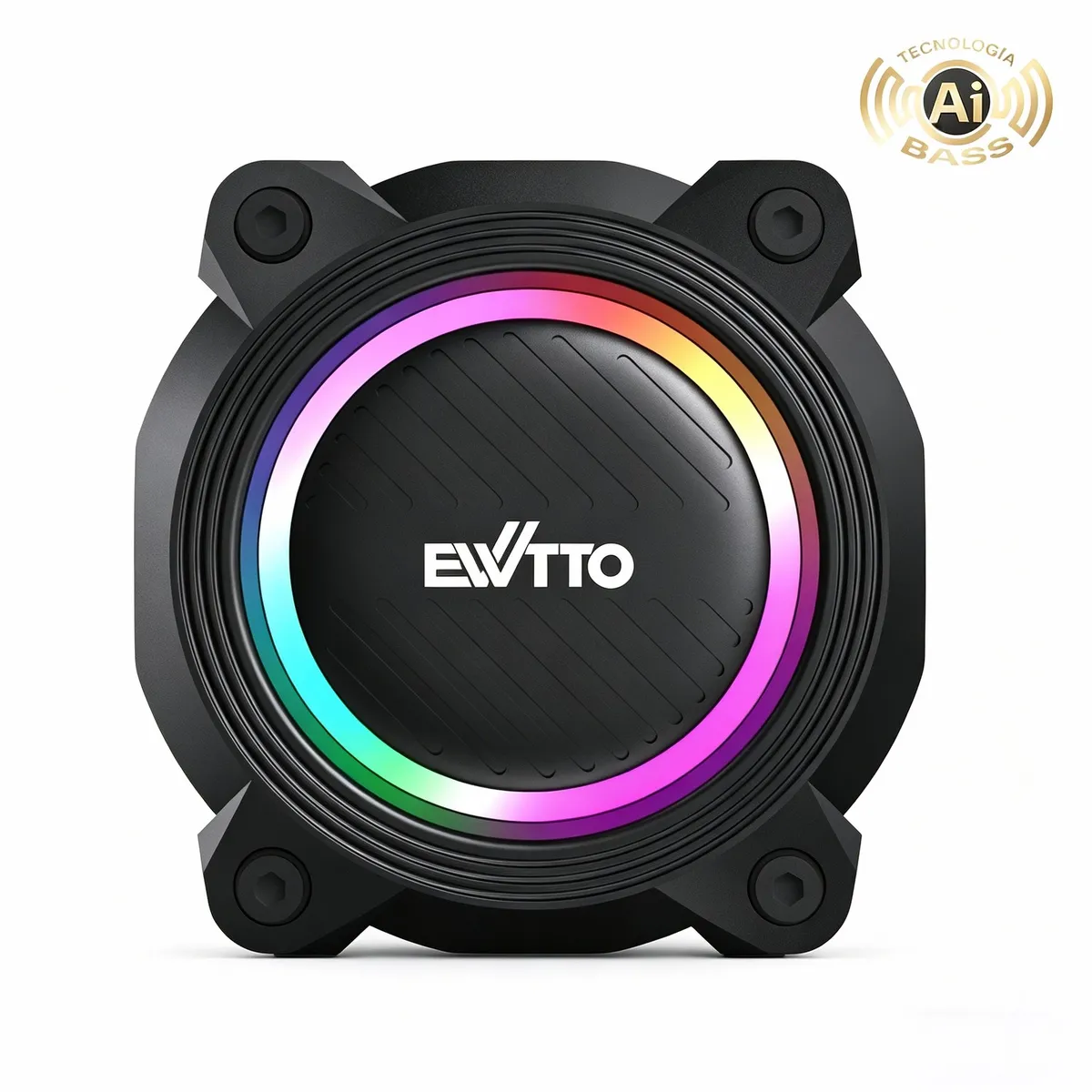 EWTTO - Parlante Portatil Bluetooth EWTTO 50W Resistente al agua IPX5 Funcion RGB EW-P129BC