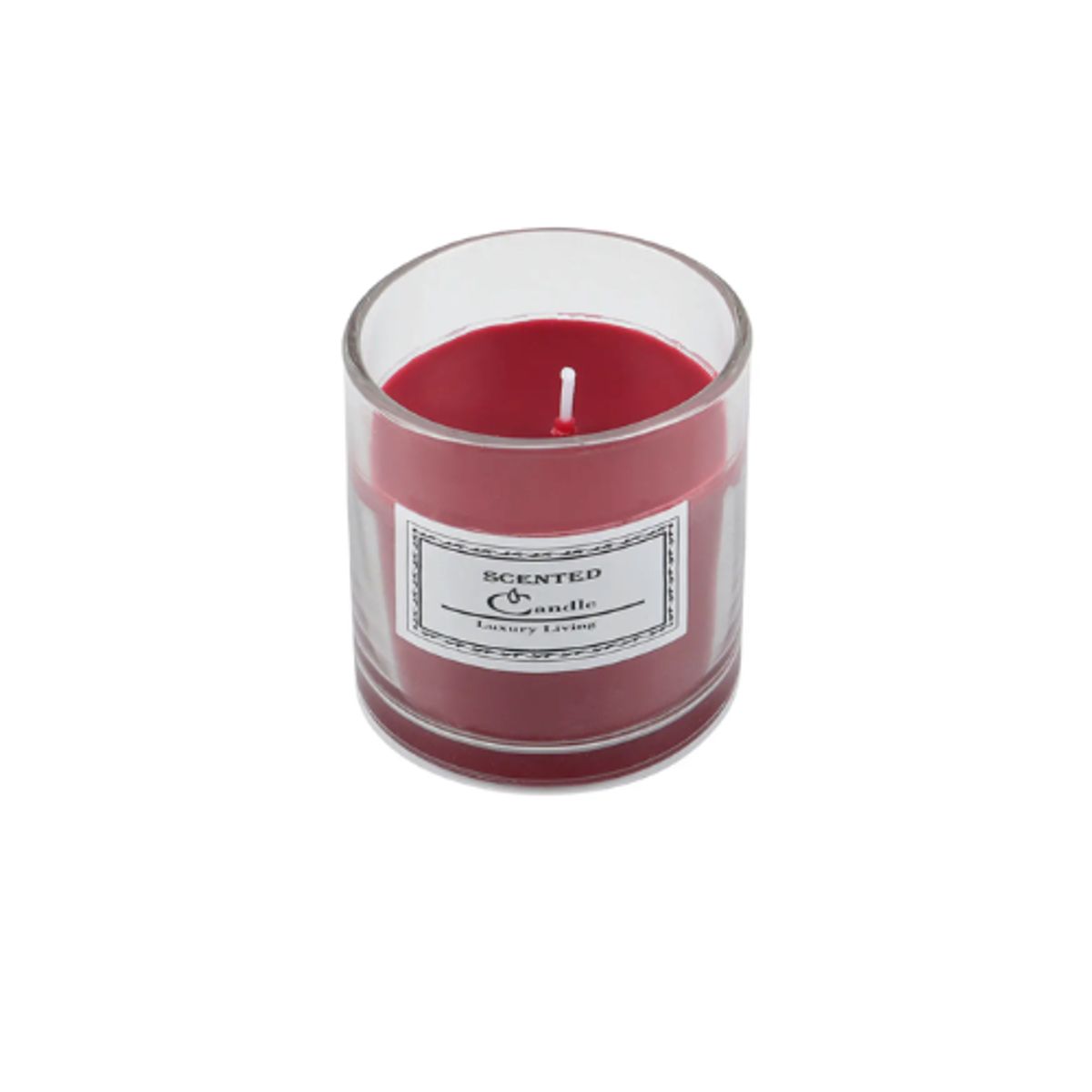 GENERICO - Set 6 Vela Aromatica Color Rojo 8 cm